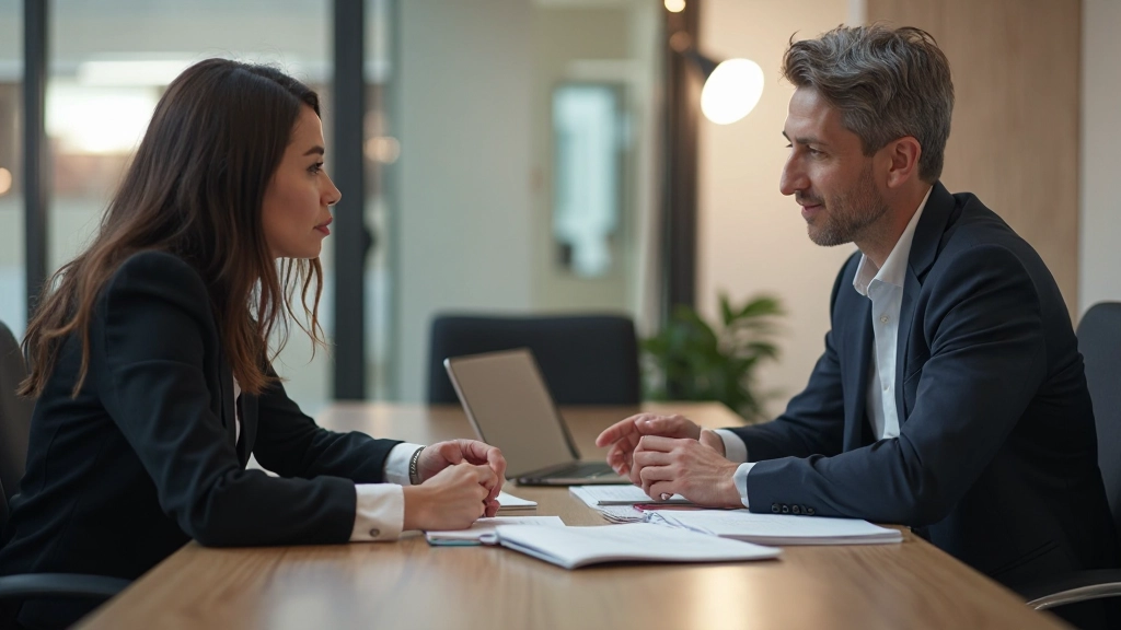 Команда коллег на встрече обсуждает систему управления проектами и рабочие процессы
