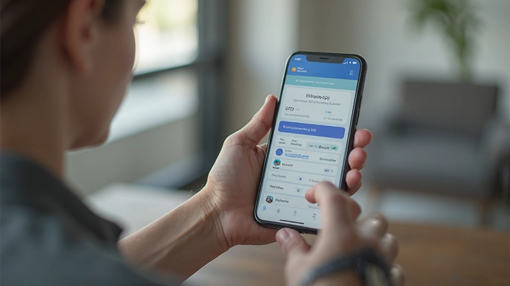 Смартфон показывает приложение для управления личными финансами